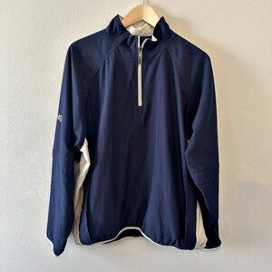 PING Golf Convertible Pullover Windbreaker 1/4 Zip Mens L Zip Off Sleeves *READ